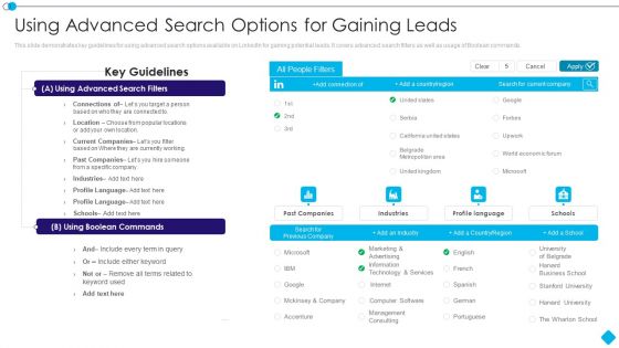 Linkedin Promotion Services Using Advanced Search Options For Gaining Leads Designs PDF Linkedin Promotion Services Using Advanced Search Options For Gaining Leads Designs PDF