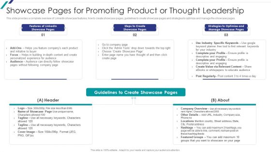 Linkedin Promotional Strategies For Organizational Growth Showcase Pages For Promoting Product Ideas PDF Linkedin Promotional Strategies For Organizational Growth Showcase Pages For Promoting Product Ideas PDF