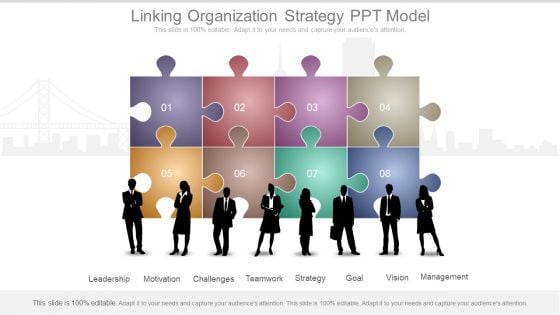 Linking Organization Strategy Ppt Model