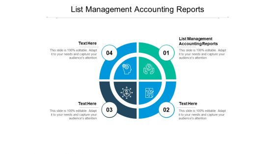 List Management Accounting Reports Ppt PowerPoint Presentation Templates Cpb Pdf