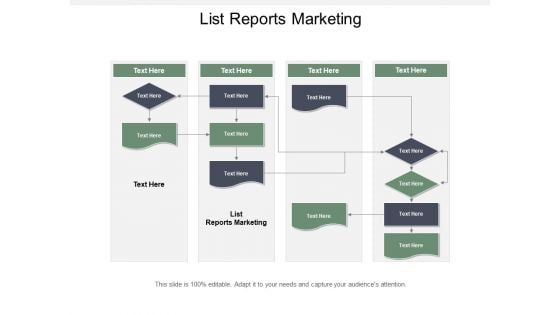 List Reports Marketing Ppt PowerPoint Presentation Inspiration Layout Ideas Cpb