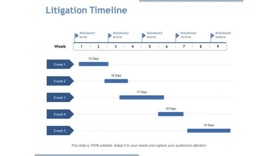 Litigation Timeline Ppt PowerPoint Presentation Icon Vector