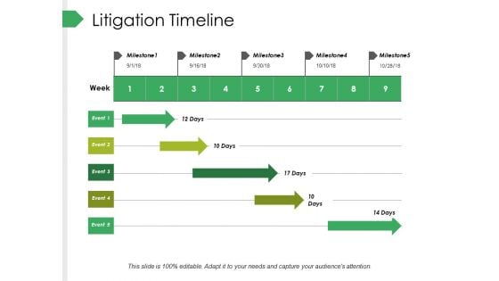 Litigation Timeline Ppt PowerPoint Presentation Ideas Samples