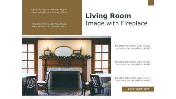 Living Room Image With Fireplace Ppt PowerPoint Presentation File Clipart PDF