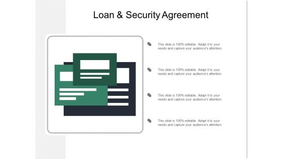 Loan And Security Agreement Ppt PowerPoint Presentation Icon Images