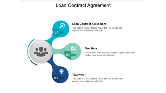 Loan Contract Agreement Ppt PowerPoint Presentation Pictures Microsoft Cpb