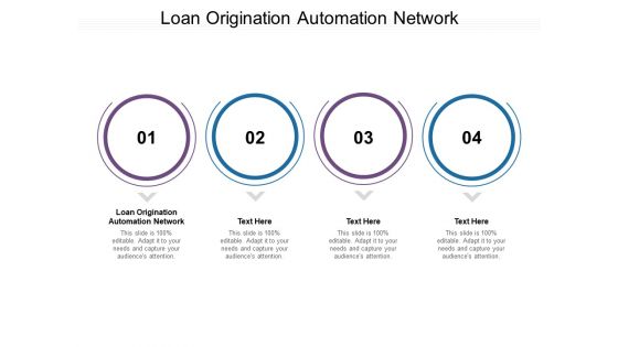 Loan Origination Automation Network Ppt PowerPoint Presentation Inspiration Files Cpb Pdf