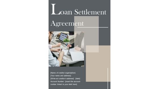 Loan Settlement Agreement Example Document Report Doc Pdf Ppt