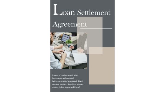 Loan Settlement Agreement Example Document Report Doc Pdf Ppt Loan Settlement Agreement Example Document Report Doc Pdf Ppt