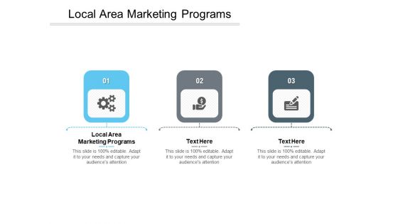 Local Area Marketing Programs Ppt PowerPoint Presentation Gallery Professional Cpb