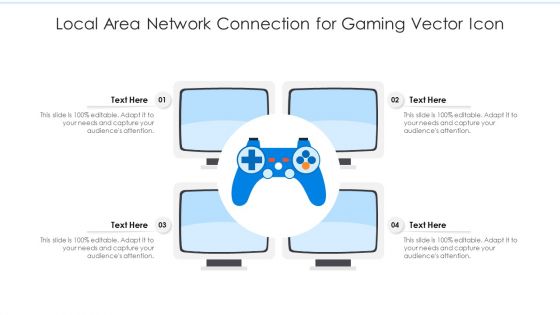Local Area Network Connection For Gaming Vector Icon Ppt PowerPoint Presentation File Examples PDF