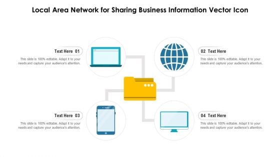 Local Area Network For Sharing Business Information Vector Icon Ppt PowerPoint Presentation Gallery Graphics PDF