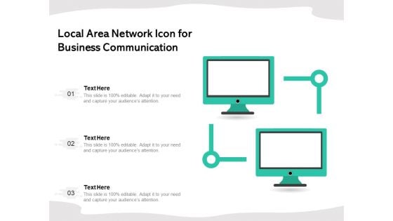 Local Area Network Icon For Business Communication Ppt PowerPoint Presentation File Ideas PDF