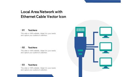 Local Area Network With Ethernet Cable Vector Icon Ppt PowerPoint Presentation Pictures Background PDF