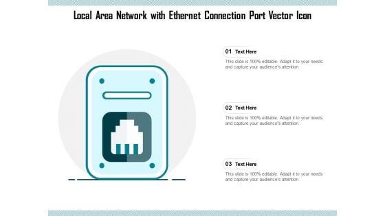 Local Area Network With Ethernet Connection Port Vector Icon Ppt PowerPoint Presentation Portfolio Images PDF