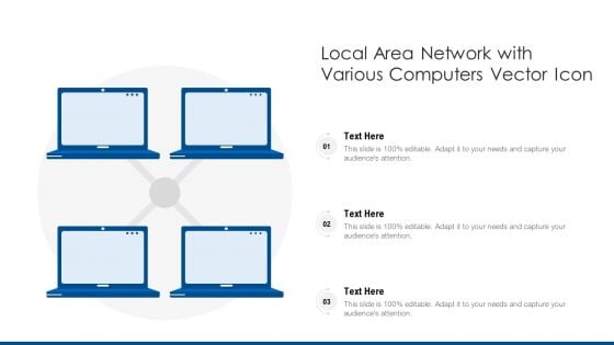 Local Area Network With Various Computers Vector Icon Ppt PowerPoint Presentation File Themes PDF