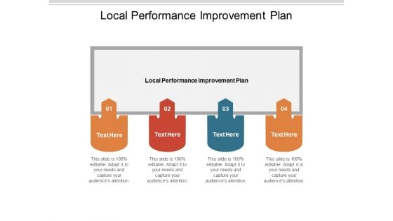 Local Performance Improvement Plan Ppt PowerPoint Presentation Model Show Cpb