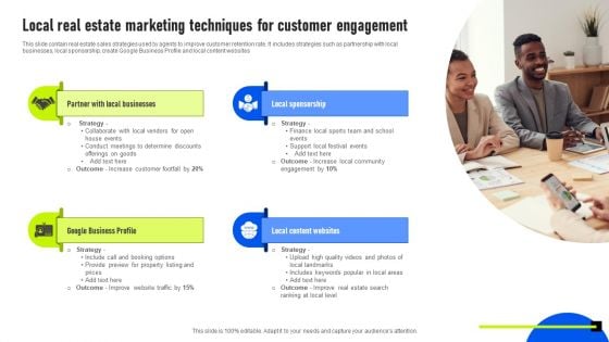 Local Real Estate Marketing Techniques For Customer Engagement Elements PDF