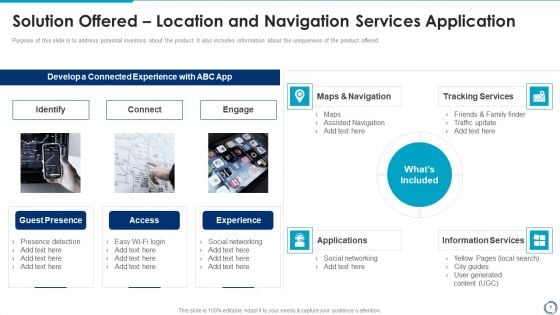 Location And Navigation Services Application Pitch Deck Ppt PowerPoint Presentation Complete Deck With Slides