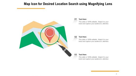 Location On GPS Map Magnifying Lens Ppt PowerPoint Presentation Complete Deck