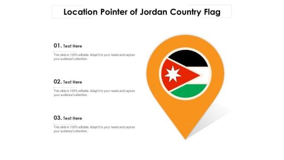 Location Pointer Of Jordan Country Flag Ppt PowerPoint Presentation Infographic Template Introduction PDF