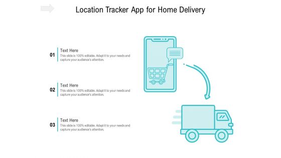 Location Tracker App For Home Delivery Ppt PowerPoint Presentation File Model PDF