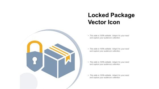 Locked Package Vector Icon Ppt PowerPoint Presentation Professional Design Inspiration