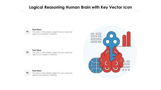 Logical Reasoning Human Brain With Key Vector Icon Ppt PowerPoint Presentation Summary Styles PDF