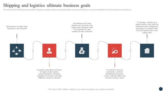 Logistics And Transportation Management Shipping And Logistics Ultimate Business Goals Elements PDF Logistics And Transportation Management Shipping And Logistics Ultimate Business Goals Elements PDF