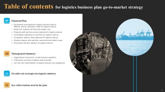 Logistics Business Plan Go To Market Strategy