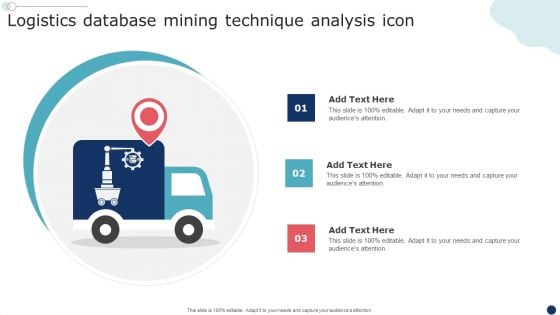 Logistics Database Mining Technique Analysis Icon Download PDF