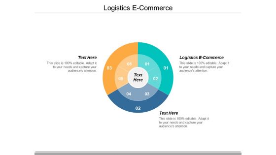 Logistics E Commerce Ppt PowerPoint Presentation Gallery Portfolio Cpb