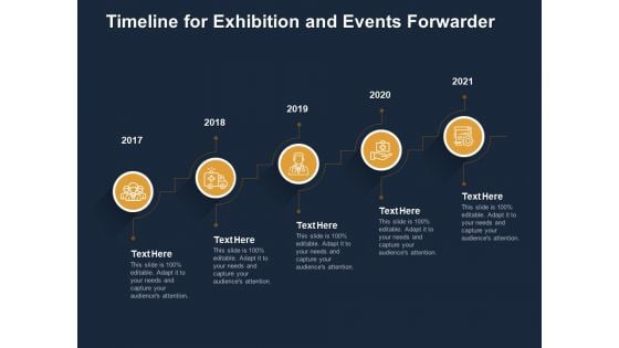 Logistics Events Timeline For Exhibition And Events Forwarder Ppt Styles Brochure PDF