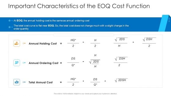 Logistics Management Framework Important Characteristics Of The EOQ Cost Function Guidelines PDF