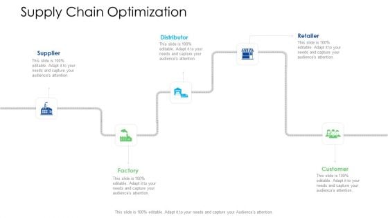 Logistics Management Services Supply Chain Optimization Icon Structure PDF