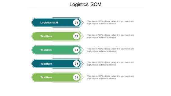 Logistics SCM Ppt PowerPoint Presentation Slides File Formats Cpb