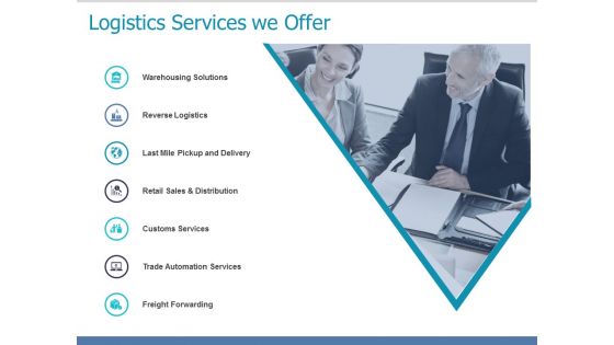 Logistics Services We Offer Ppt PowerPoint Presentation Portfolio Designs Download Logistics Services We Offer Ppt PowerPoint Presentation Portfolio Designs Download