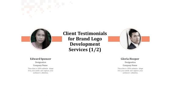 Logo Design Client Testimonials For Brand Logo Development Services Designation Portrait PDF Logo Design Client Testimonials For Brand Logo Development Services Designation Portrait PDF