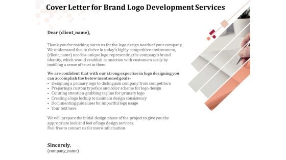 Logo Design Cover Letter For Brand Logo Development Services Ppt Visuals PDF Logo Design Cover Letter For Brand Logo Development Services Ppt Visuals PDF