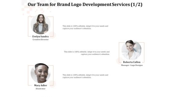 Logo Design Our Team For Brand Logo Development Services Information PDF