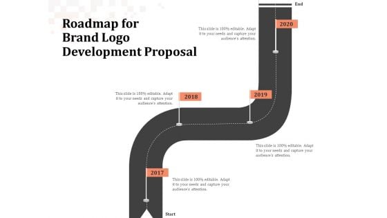 Logo Design Roadmap For Brand Logo Development Proposal Infographics PDF