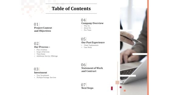 Logo Design Table Of Contents Ppt Summary Elements PDF