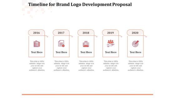 Logo Design Timeline For Brand Logo Development Proposal Ppt Ideas PDF