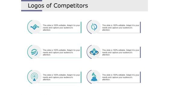 Logos Of Competitors Ppt PowerPoint Presentation Model Deck