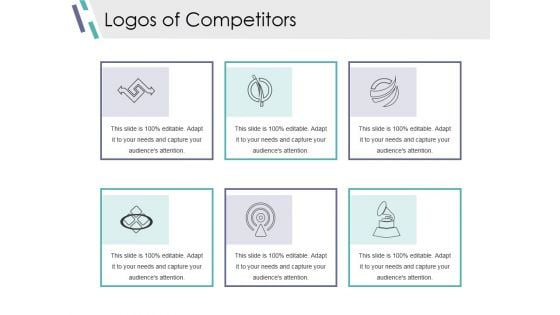 Logos Of Competitors Ppt PowerPoint Presentation Outline Grid