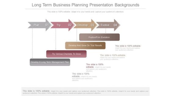 Long Term Business Planning Presentation Backgrounds