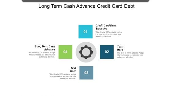 Long Term Cash Advance Credit Card Debt Statistics Ppt PowerPoint Presentation Show Design Ideas