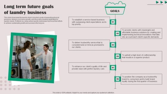 Long Term Future Goals Of Laundry Business Elements PDF