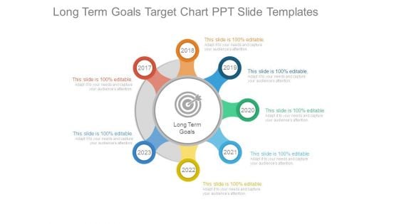 Long Term Goals Target Chart Ppt Slide Templates