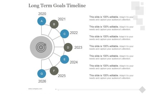 Long Term Goals Timeline Ppt PowerPoint Presentation Template